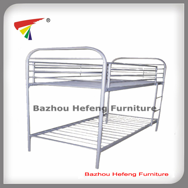 Sliver Gery Powder Coated Metal Bunk Bed (HF022)