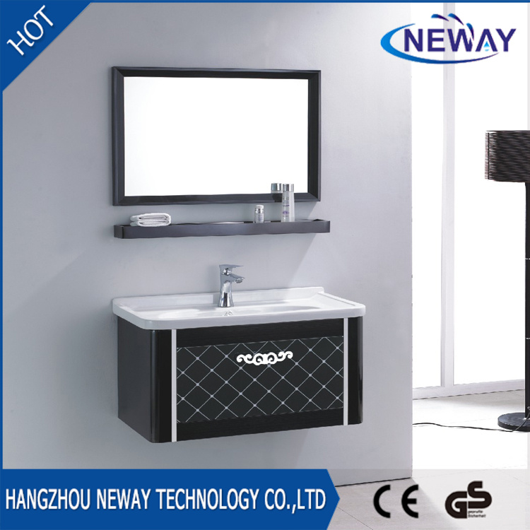 Hotel Wall Mounted Stainless Steel Bathroom Vanity Cabinet