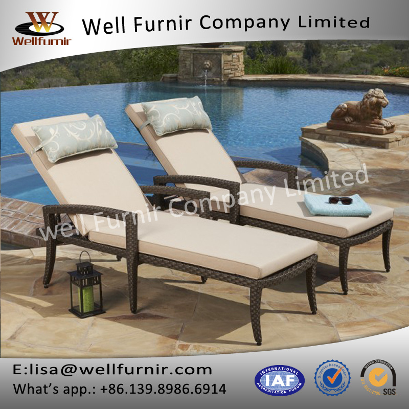 Well Furnir Wf-17104 Rattan 2pk Chaise Lounges