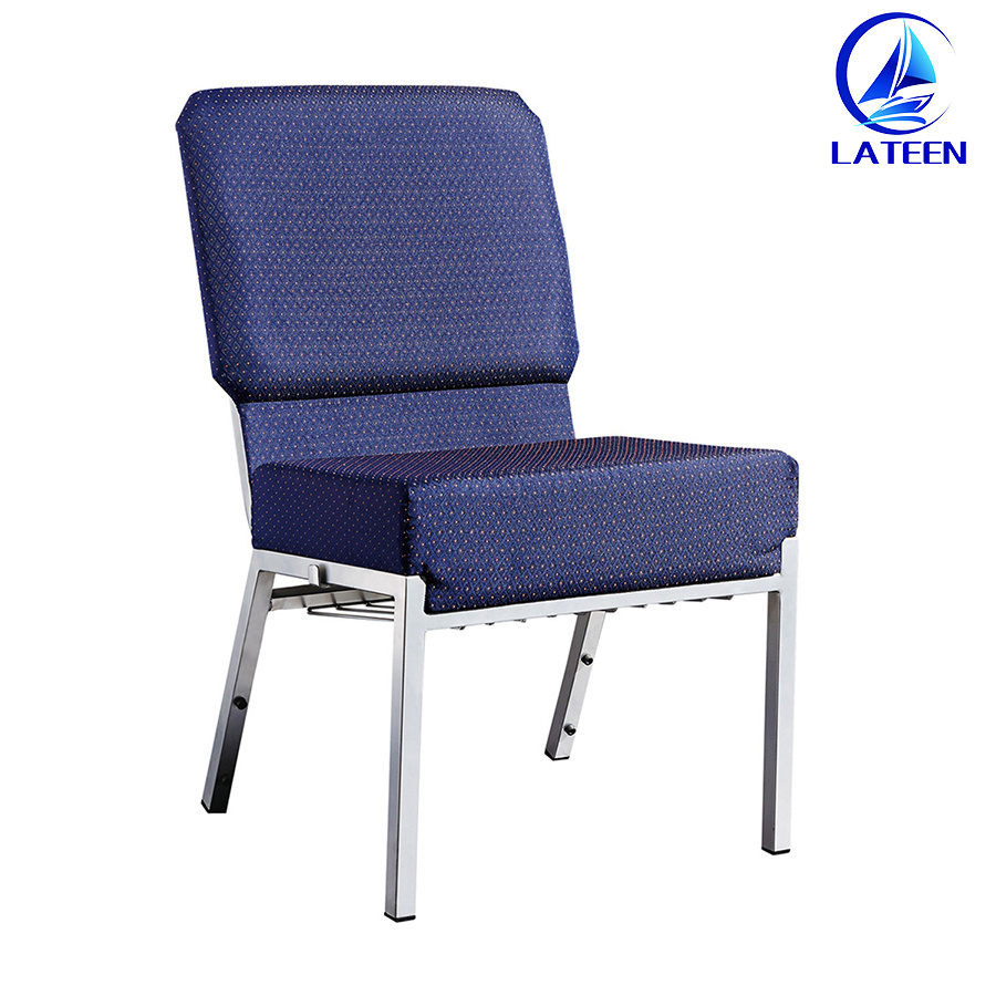 Foshan Manufacturer Wholesale Modern Comfortable Fabric Padded Church Chair