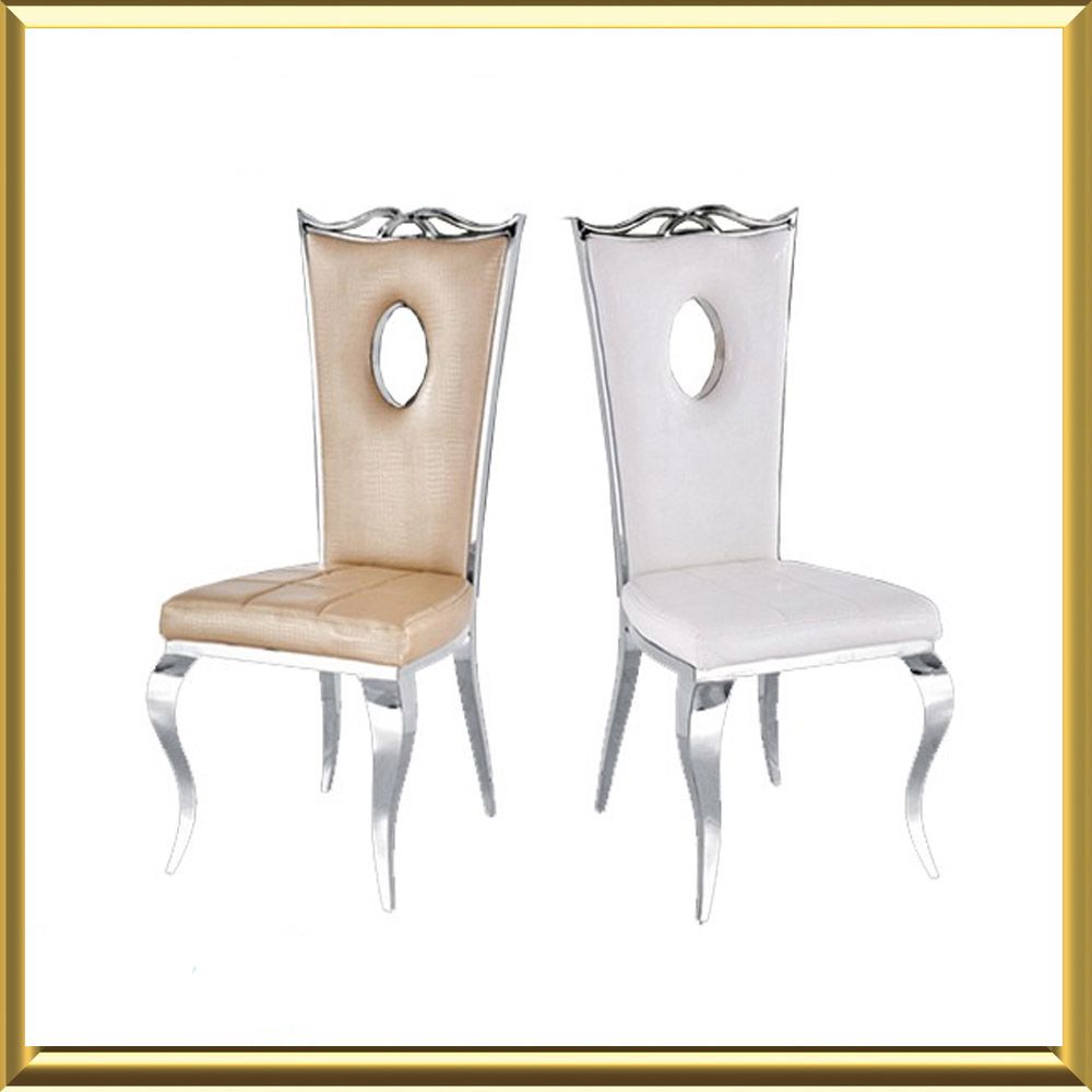 2017 Modern Light Color Stainless Steel Luxembourg Chair for Deluxe Hotel and Event