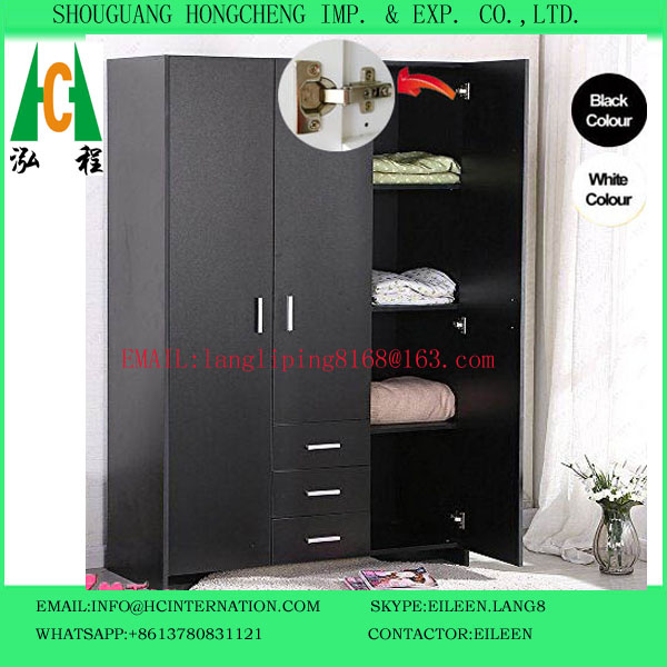 Morden Melamine MDF Wardrobe with Drawers