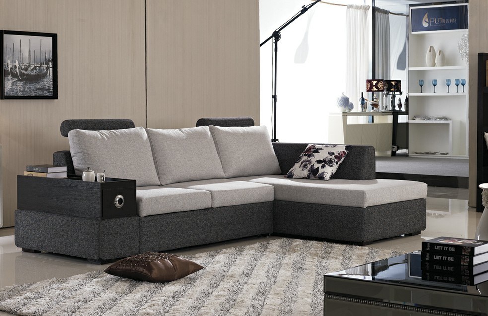 Chinese Furniture/Combination Sofa/Hotel Modern Sectional Sofa/Living Room Modern Sofa/Corner Sofa/Upholstery Fabric Apartment Modern Sofa (GLMS-016)