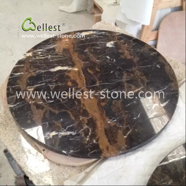 Portoro Flower Marble Coffee Table, Dining Table, Marble Table