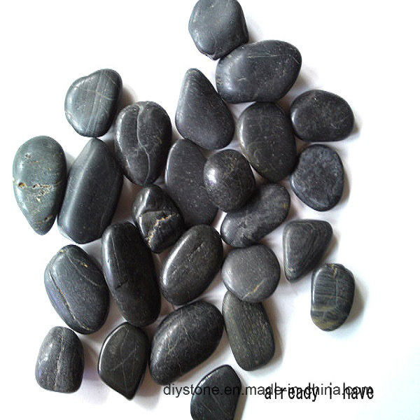 Black Pebbles for Landscaping