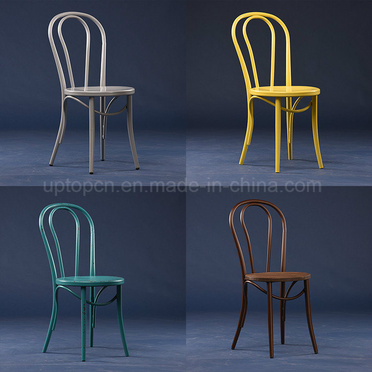 French Popular Antique Metal Tube Cafe Chair (SP-MC070)