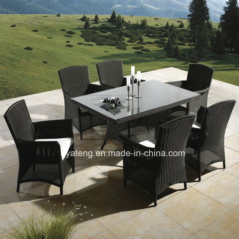 Small Round PE Rattan Chair Paito Furniture Good Quality Garden Chair (YTA026&YTD099-2)