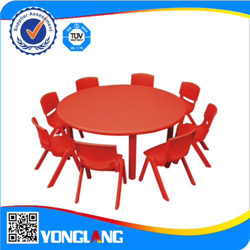 Cheap Round Plastic Table Indoor Playground Play Set (YL6104)