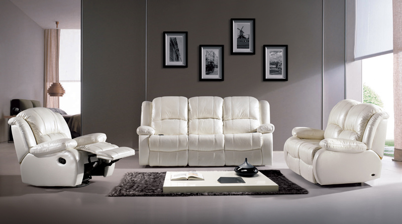 Leather Fabric Reclining Sofa Bed Chair Home Cinema Furniture Recliner