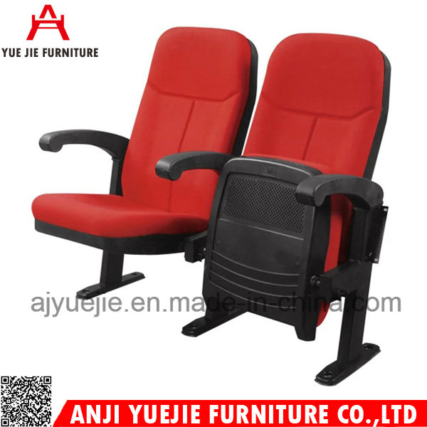 Plastic Red Fabric Simple Cinema Chair Yj1805A