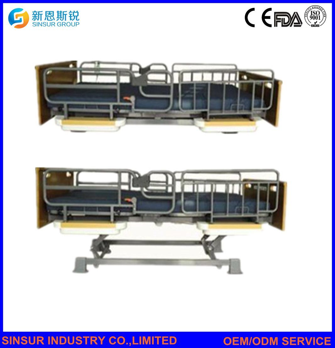 China Supply Hospital Furniture Electric 3-Shake Extra-Low Home-Use Nursing Bed