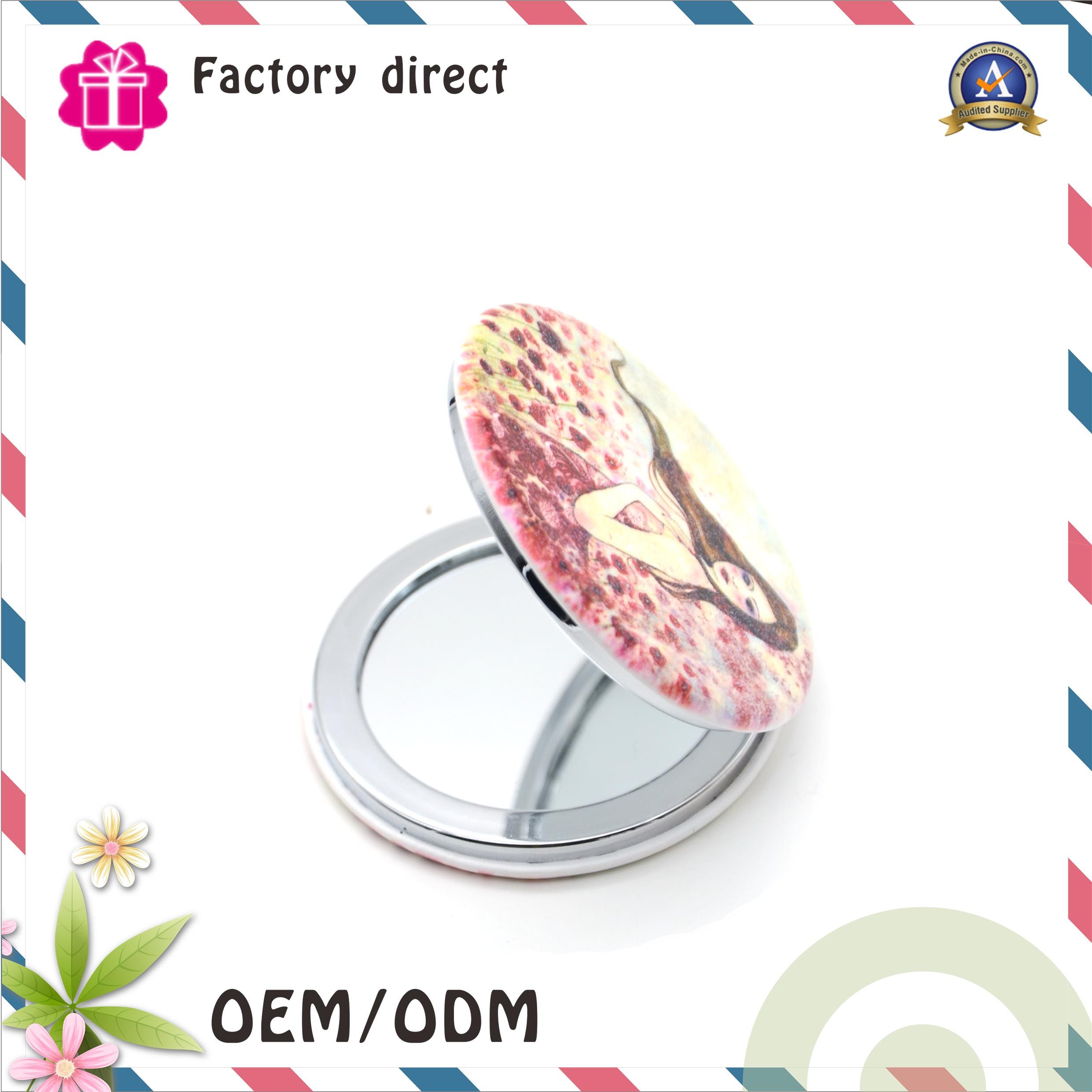 High Grade Make up Mirror Folding Double Sided Creative Gift Practical Mini Mirror