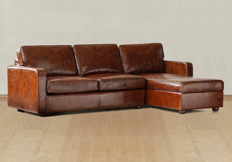 Living Room Corner Sofa, Hotel Sofa, Genuine Leather Corner Sofa Yh-235