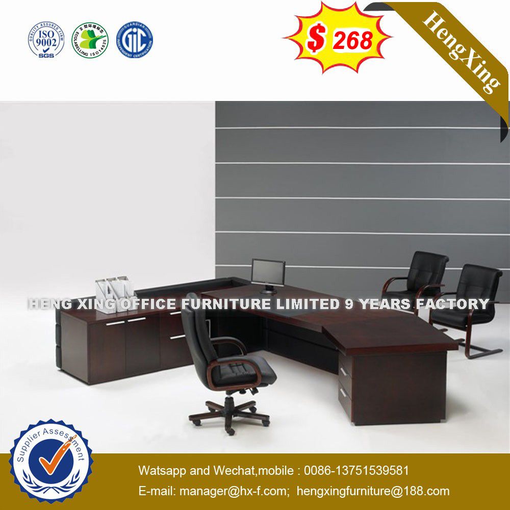 Guang Dong Standing Workstation Oak Color Executive Desk (HX-G0448)