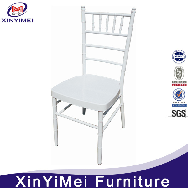 White Metal Steel Aluminum Hotel Chiavari Tiffany Wedding Chair