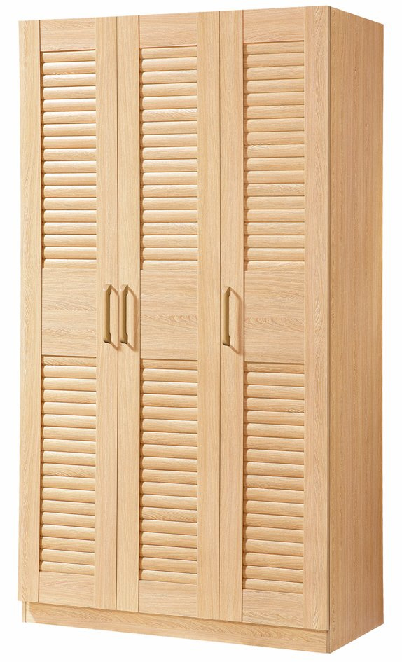 Wenge Color 3 Doors Wardrobe for Bedroom Furniture