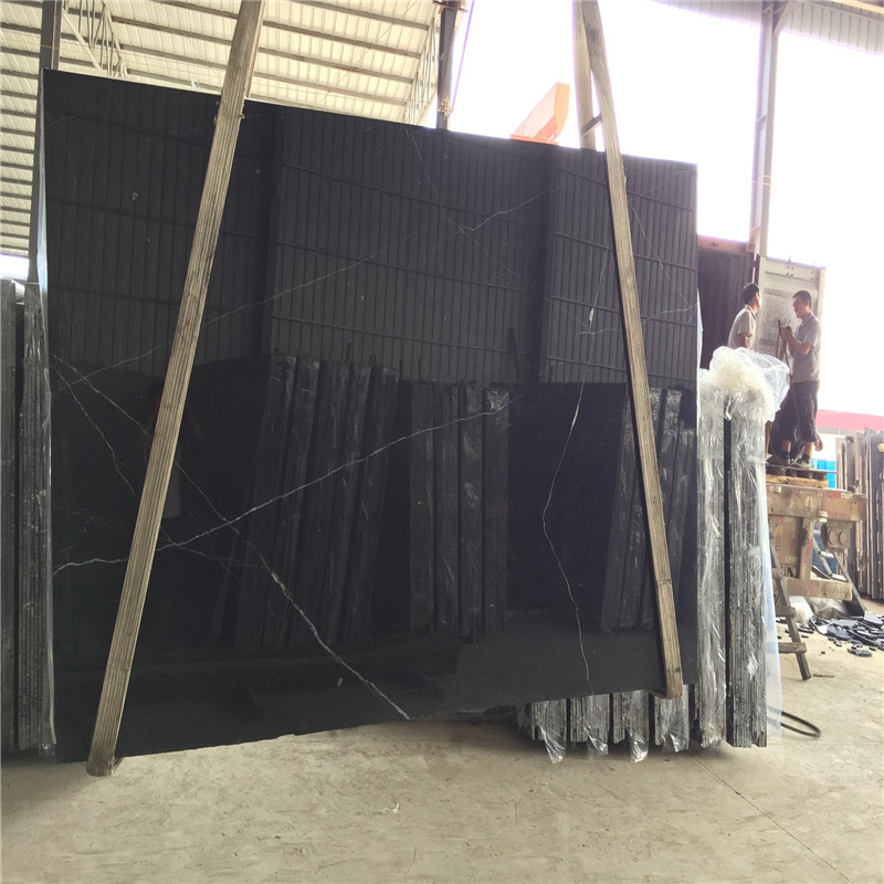 Cheap Nero Margiua Marble, Black Marquina Marble, Nero Oriental Marble