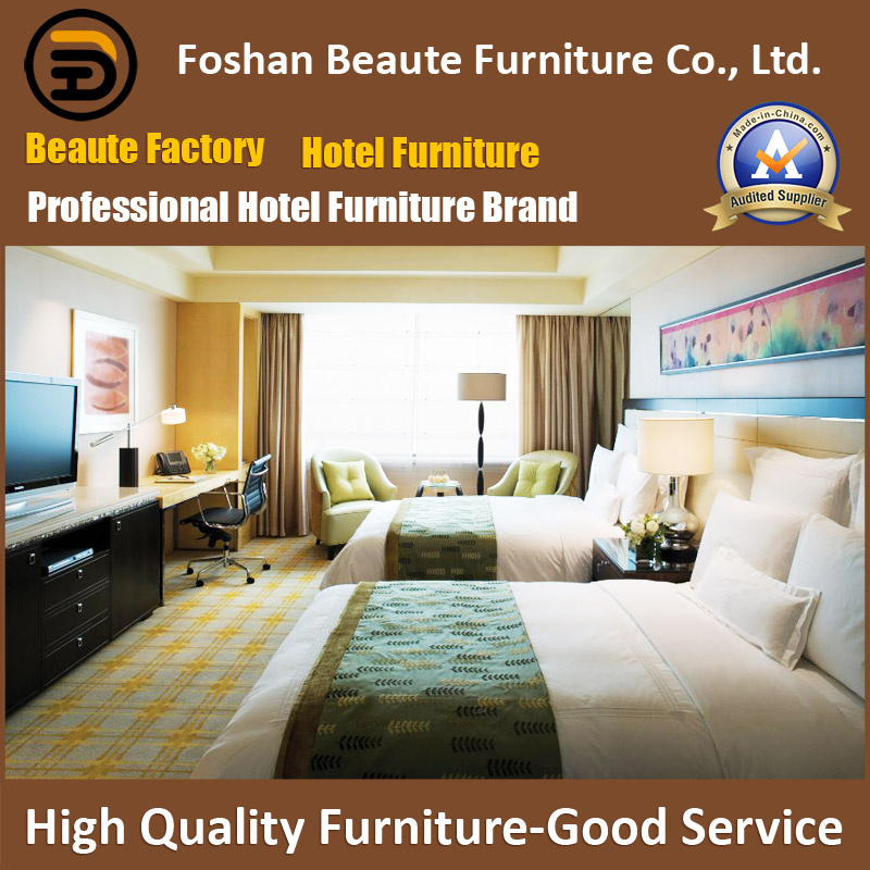 Hotel Furniture/Luxury Double Bedroom Furniture/Standard Hotel Double Bedroom Suite/Double Hospitality Guest Room Furniture (GLB-0109830)