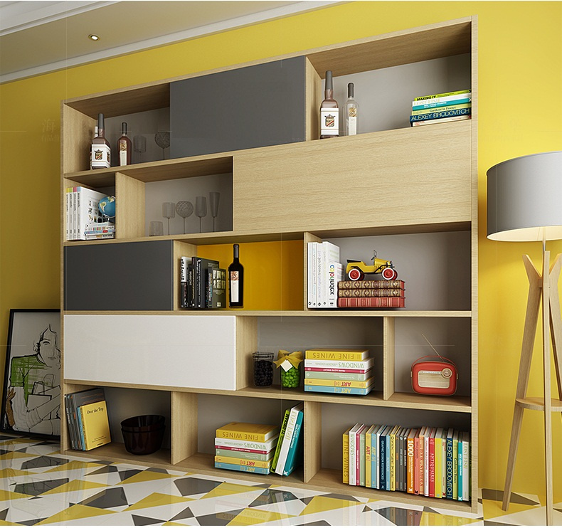 Modern Design Panel Furniture Bookshelf Cabinet for Storage