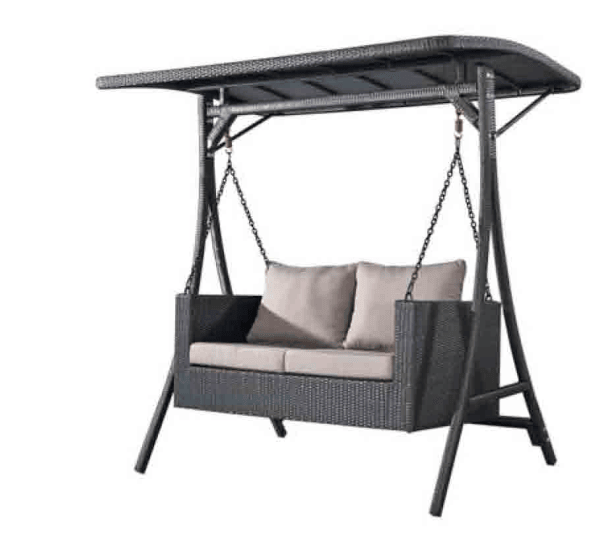 Leisurely Rattan 2-Seater Swing High Quality Garden Swing