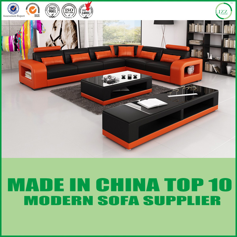 Modern Italian Leather Corner Sofa