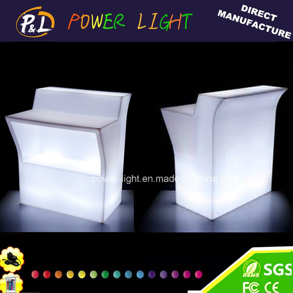 Plastic Straight Lounge Furniture Combination LED Modular Bar