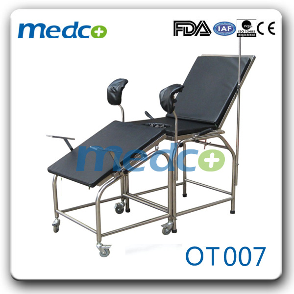 Hospital Stainless Steel Delivery Table Bed, Women Ordinary Obstetrics Table