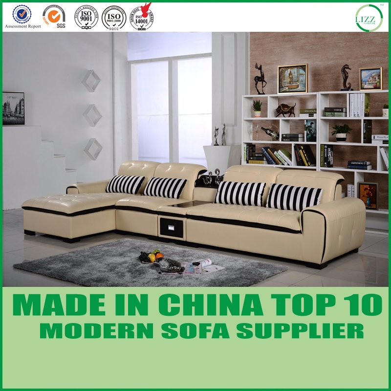 Dubai Living Room Chairs Modern Leather Corner Sofa