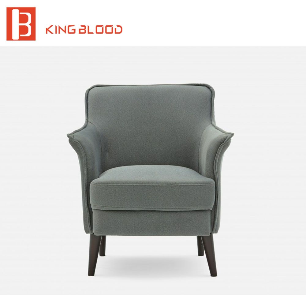Leisure Style Fabric Sofa Chair with Wooden Leg for Reading Room