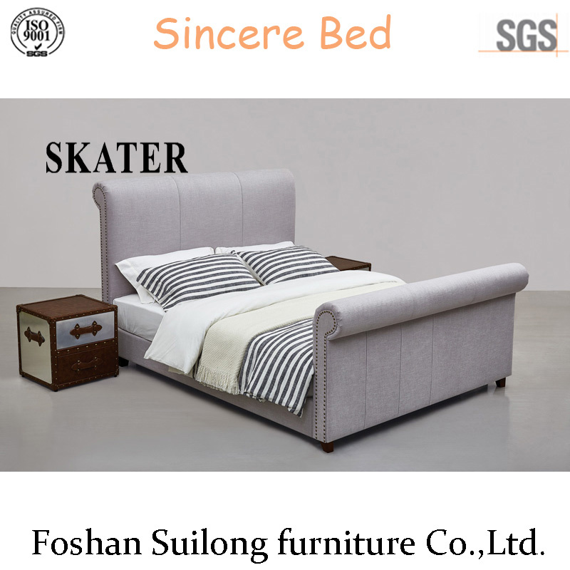 Top Design American Style Fabric Bed Modern Bedroom Bed Sk25
