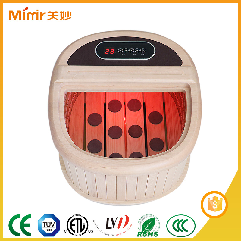 Far-Infrared Foot Sauna with Heating Use Hemlock
