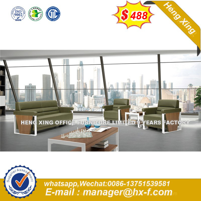 Modern Classic Office Leather Sofa with Wooden Frame (HX-8N2038)
