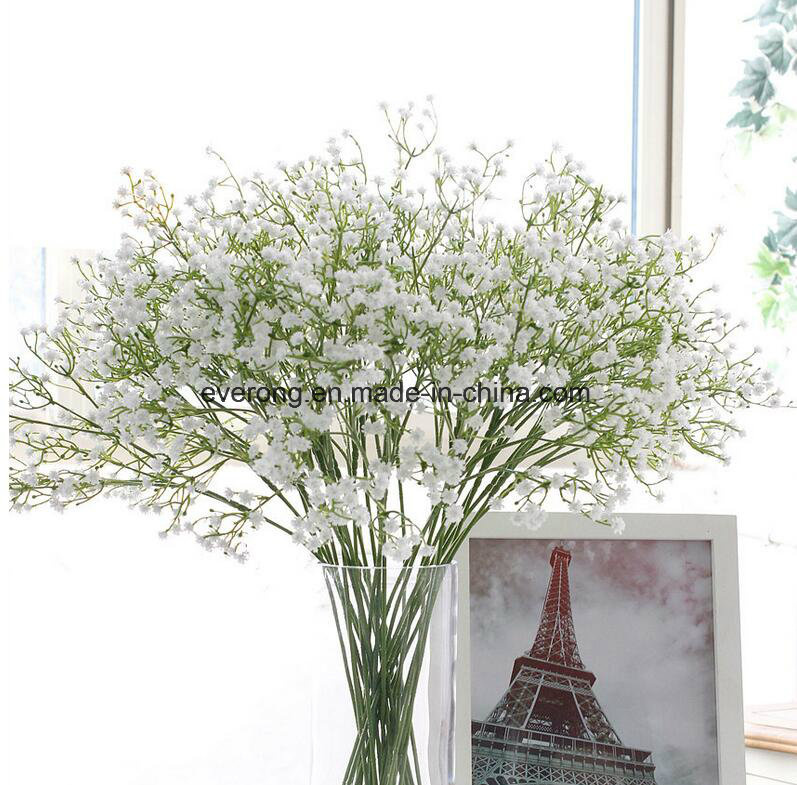Factory Price Tiny Artificial Silk Flower Gypsophila, Gypsophellola, babies Breath for Decoration