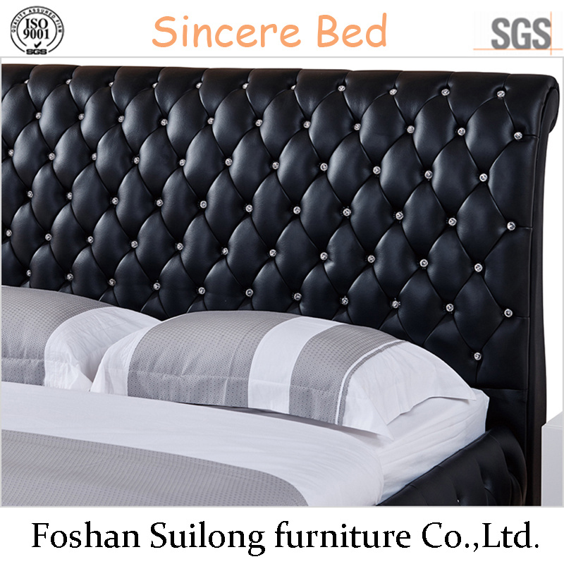 American Style Top Leather Bed Bedroom Bed