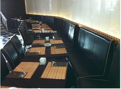 (SD-4003) Hotel Wood Dining Table Chair Restaurant Furniture for Booth Sofa