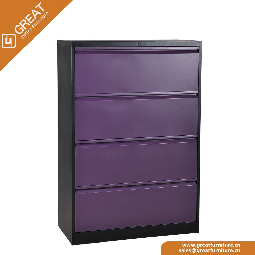 Modern Design 4 Drawers Lateral Filling Cabinet