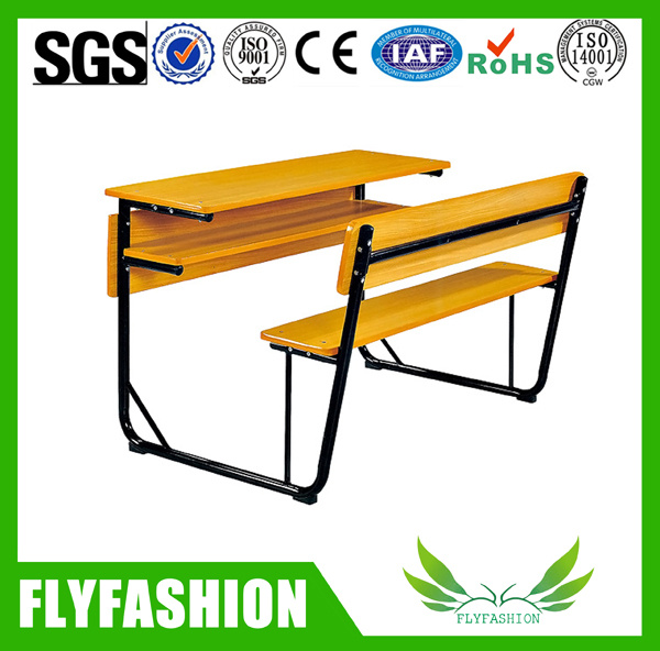 Detachable Wood Double School Desks for Sale School Furniture (SF-42D)