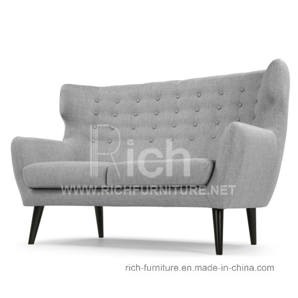Modern Living Room Leisure Sofa with Wing Back (2 seater)