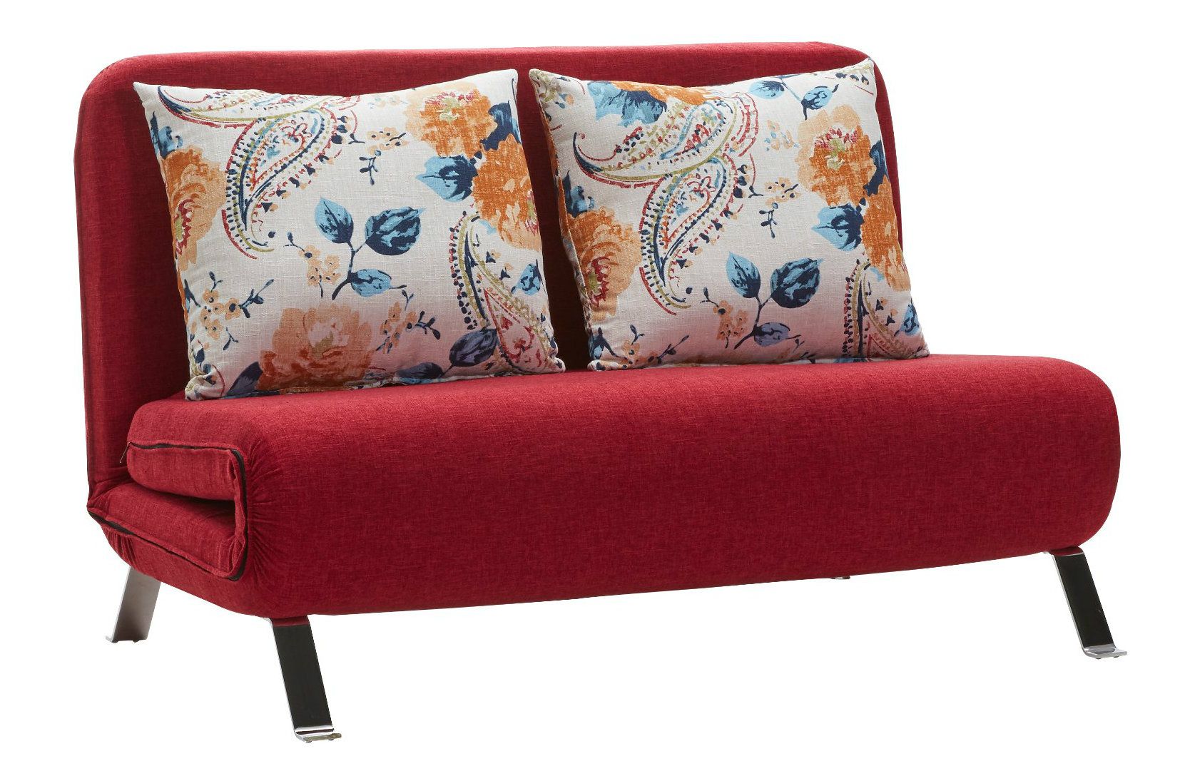 3 Folded Solid Love Seat Sofa in Simple Style