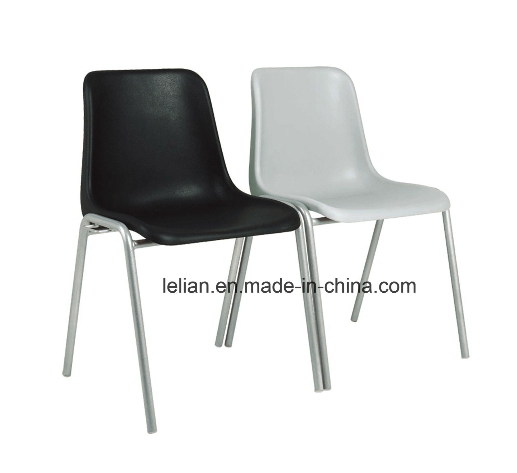 Poly Shell Stack Chair with Metal Leg (LL-0002)