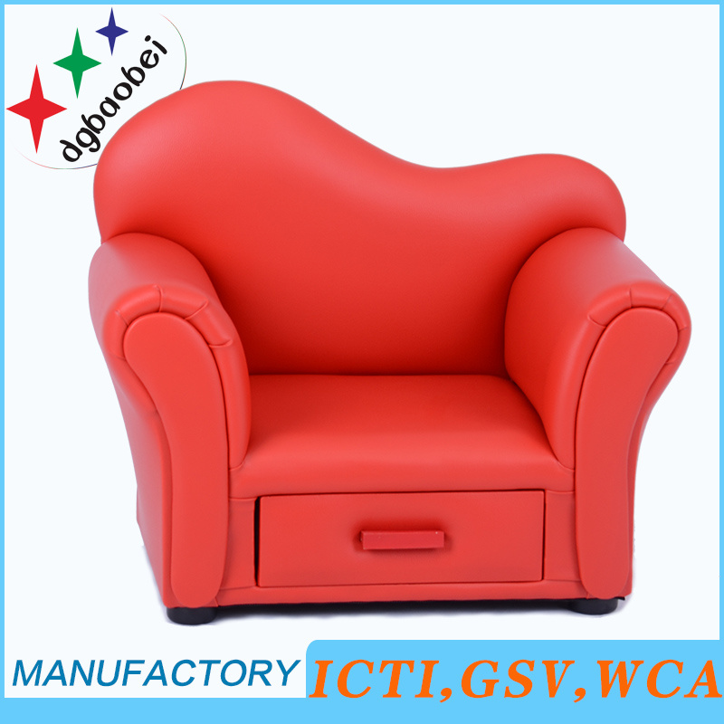 PVC Leather Kids Sofa with Storage Funcation