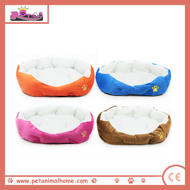 Colorful Plush Warm Pet Bed