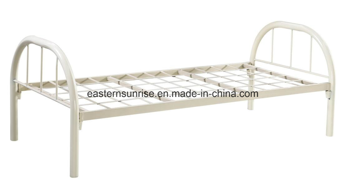 Popular Metal Single Bed with Powder Coating