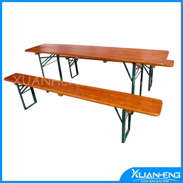 Wooden Green Beer Folding Table