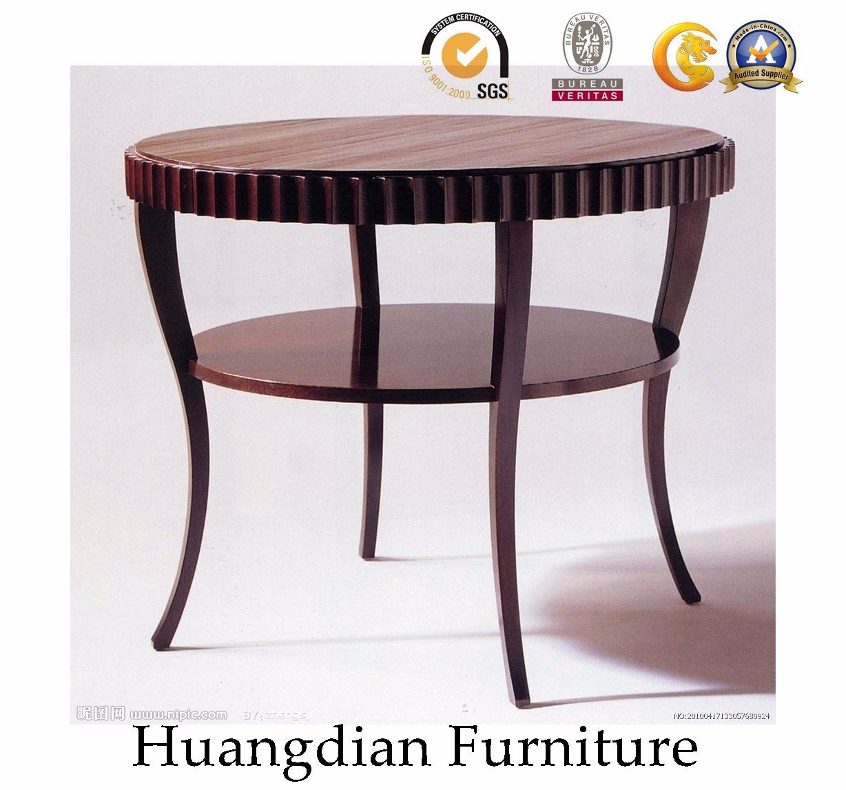 Hotel Lobby Modern Wooden Coffee Table (HD337)