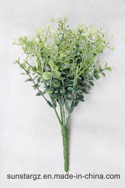 PE Start Flower Eucalyptus Artificial Plant for Home Decoration (47087)
