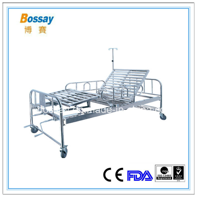 Manual Lift Hospital Bed 2 Crank Medical Hospital Bed