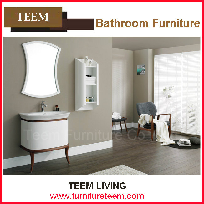 Wooden Bathtub Cabinet with Mirror