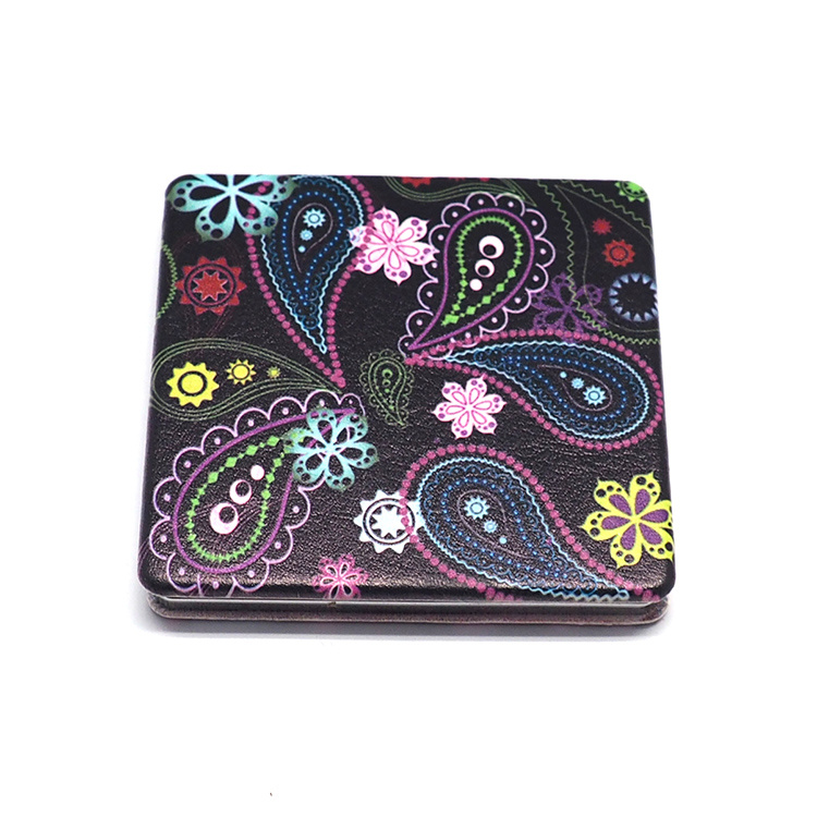 Double Sided Decorative India Style Metal Pocket Mirror Cm-1123