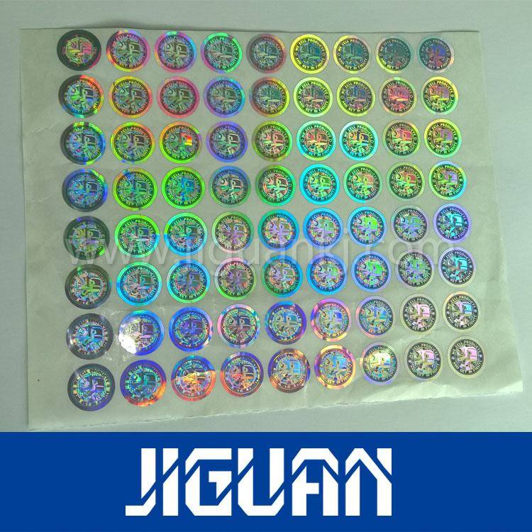Holographic Material Logo Printing Decoration Reflective 3D Hologram Sticker